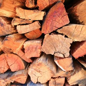 Split firewood stacked ready for delivery in Canberra and Queanbeyan